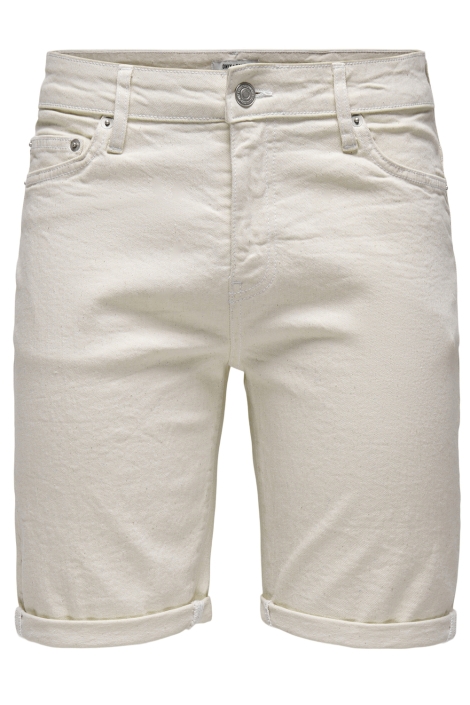 Only & Sons onsply ecru 9296 azg dnm shorts
